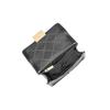 Michael Kors Sonia Small Chain Leather Solid Color Flip Big Logo Leather Shoulder Crossbody Bag Small Women's Pure Black Small