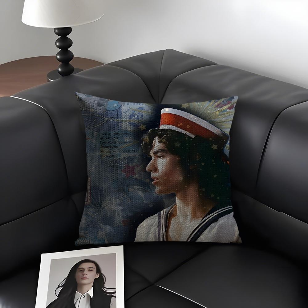 C-Conan Gray Wishbonee Sänger Kissenbezug Natürlicher Leinen Bio-Stoff Beidseitiger Druck Sofa Heimdeko Geschenk Kissenhülle