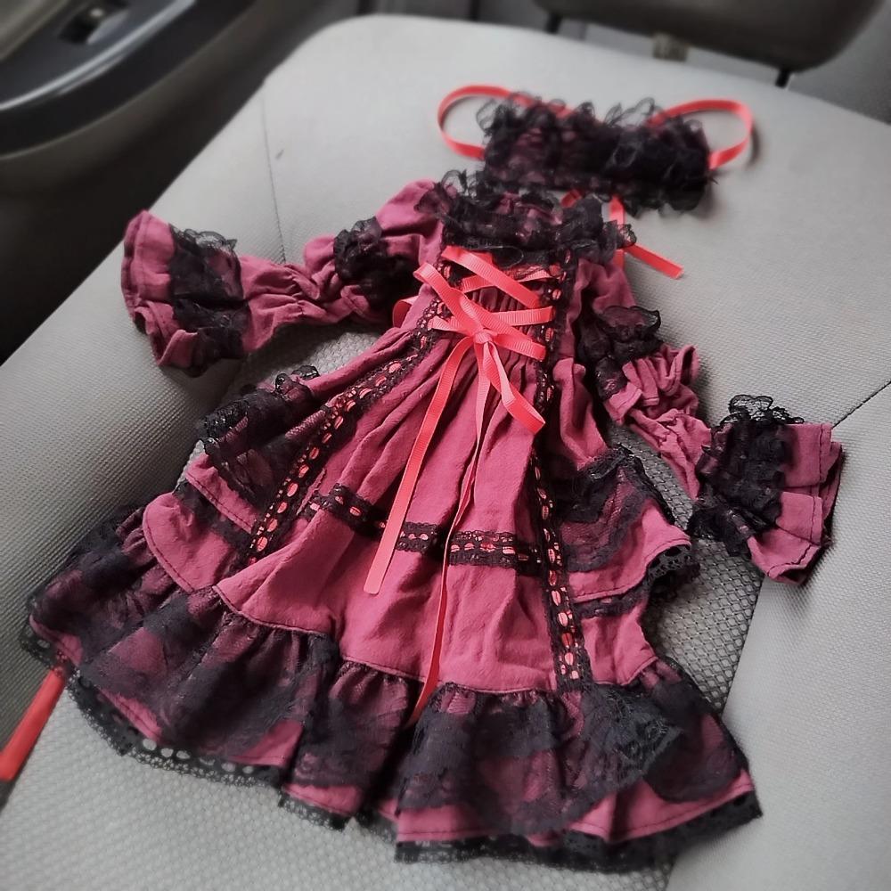 30cm 1/4 1/6 BJD Babykleidung 1/4 Puppe Hof Lolita Rock SD Retro Kleid Prinzessinnenkleid