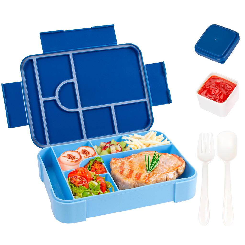 Large Capacity Bento Lunch Box for School Microwave Bento Box Leak-Proof Sealing Portable Divided Fresh-Keeping Food Container
