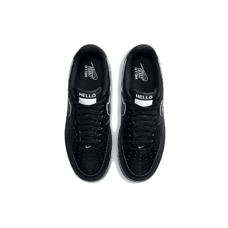 Urbanstar X Nike Air Force 1 07 LX HELLO Pack - Black Men Sneakers White CZ0327-001