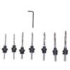 Adjustable Collars Countersink Drill Bit Set High Speed Steel Bit Set  Wood Drilling