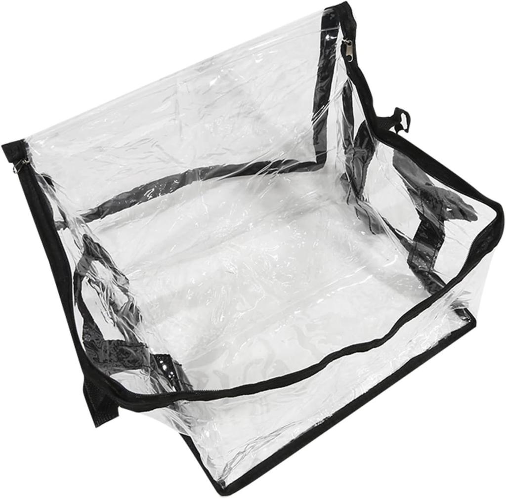 1 Pcs Foldable Book Box Student Dormitory Classroom Book Organizer Transparent Waterproof Household Book Organizing Storage Box