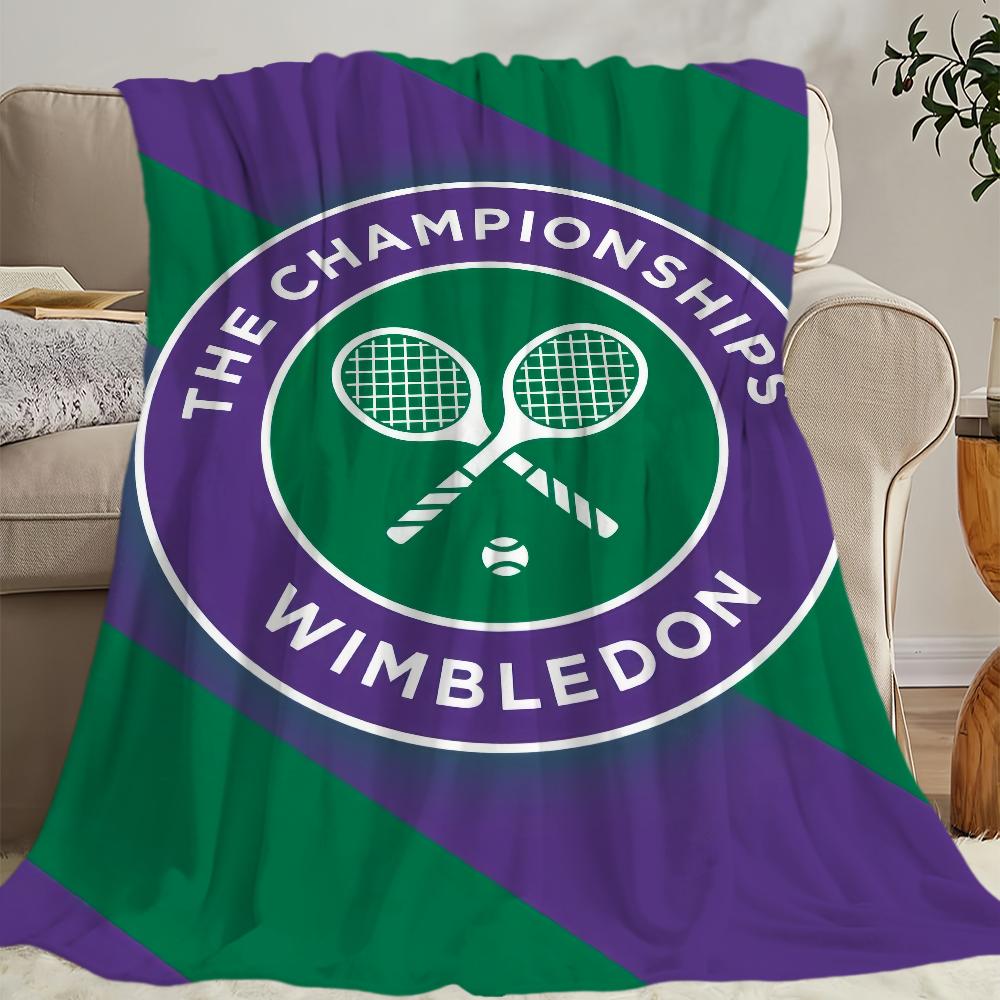 comfort warm soft c-Championships plush blanket w-Wimbledon for sofa living fashion room office bedroom travel Flannel gift