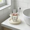 Cute Flower Toothbrush Holder Decorative Toothpaste Storage Rack Makeup Brush Storage Rack  Bedroom