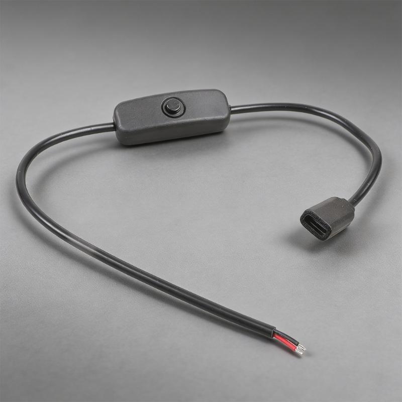 USB C To 2Pin Bare Wire Power Cable with On Off Switching Connectors Easy Installation for Low Power Devices 5V2A Output