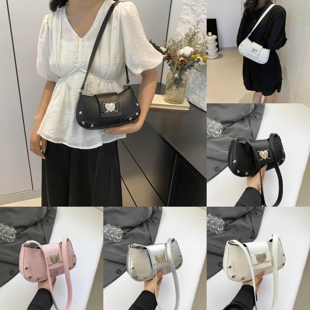 Chic Street Style Pu Material Women's Shoulder Bag 2024 Summer New Design With Magnetic Closure