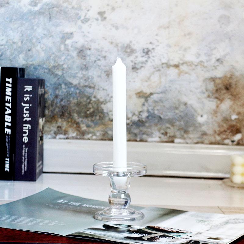 Nordic Retro Glass Candlestick - Romantic Candlelight for Weddings, Restaurants, and Parties