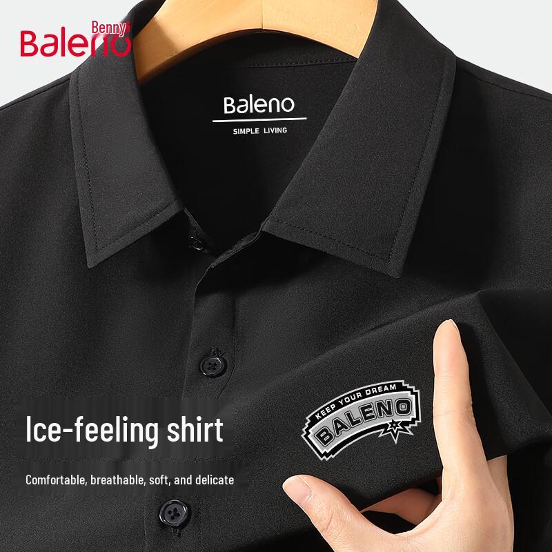 

Baleno Men s Lightweight Ice Silk Short Sleeve Shirt 2XL