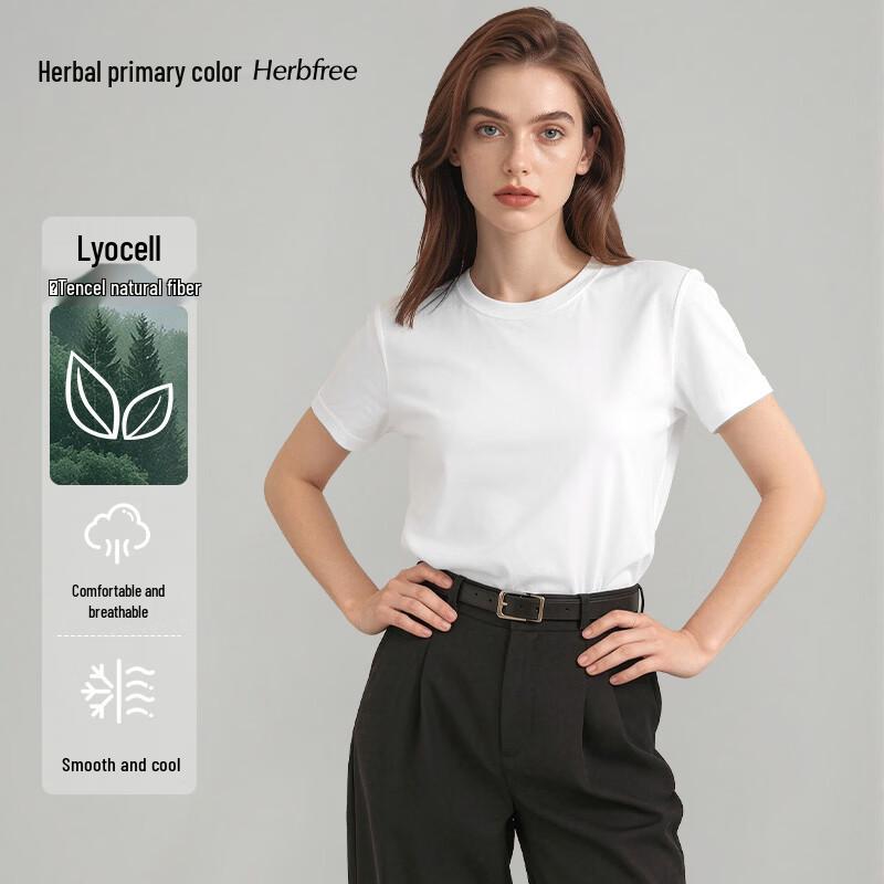 Women's Tencel Lyocell Cool-Touch Short Sleeve T-Shirt