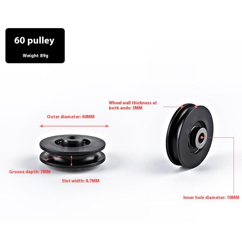 50-160Mm Universal Gym Bearing Pulley Nylon Bearing Pulley Wheel Cable Fitness Bearing Pulley Fitness Equipment