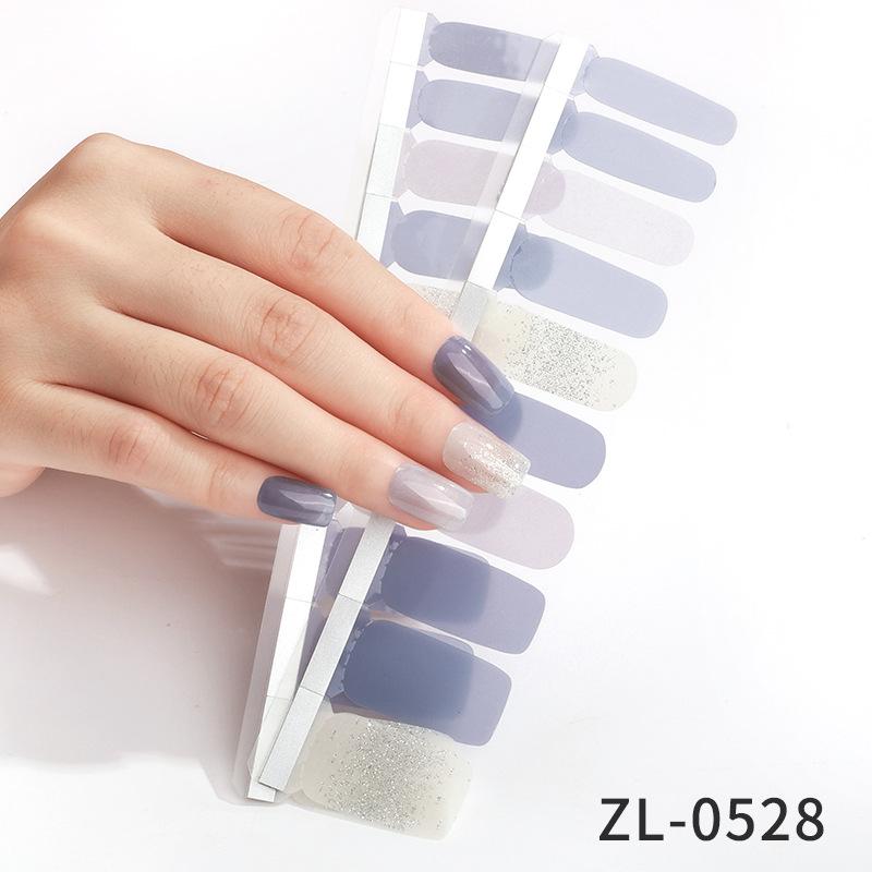 New French Manicure Stickers Waterproof Hot Stamping Ins Valentine's Day Nail Stickers