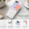 Colorful Butterfly Pattern Case For Samsung Galaxy Z FlIP 7 FE 6 5 Plating PC+PU Leather Hybrid Folding Cover For Samsung Z Flip7 Flip6 Flip5