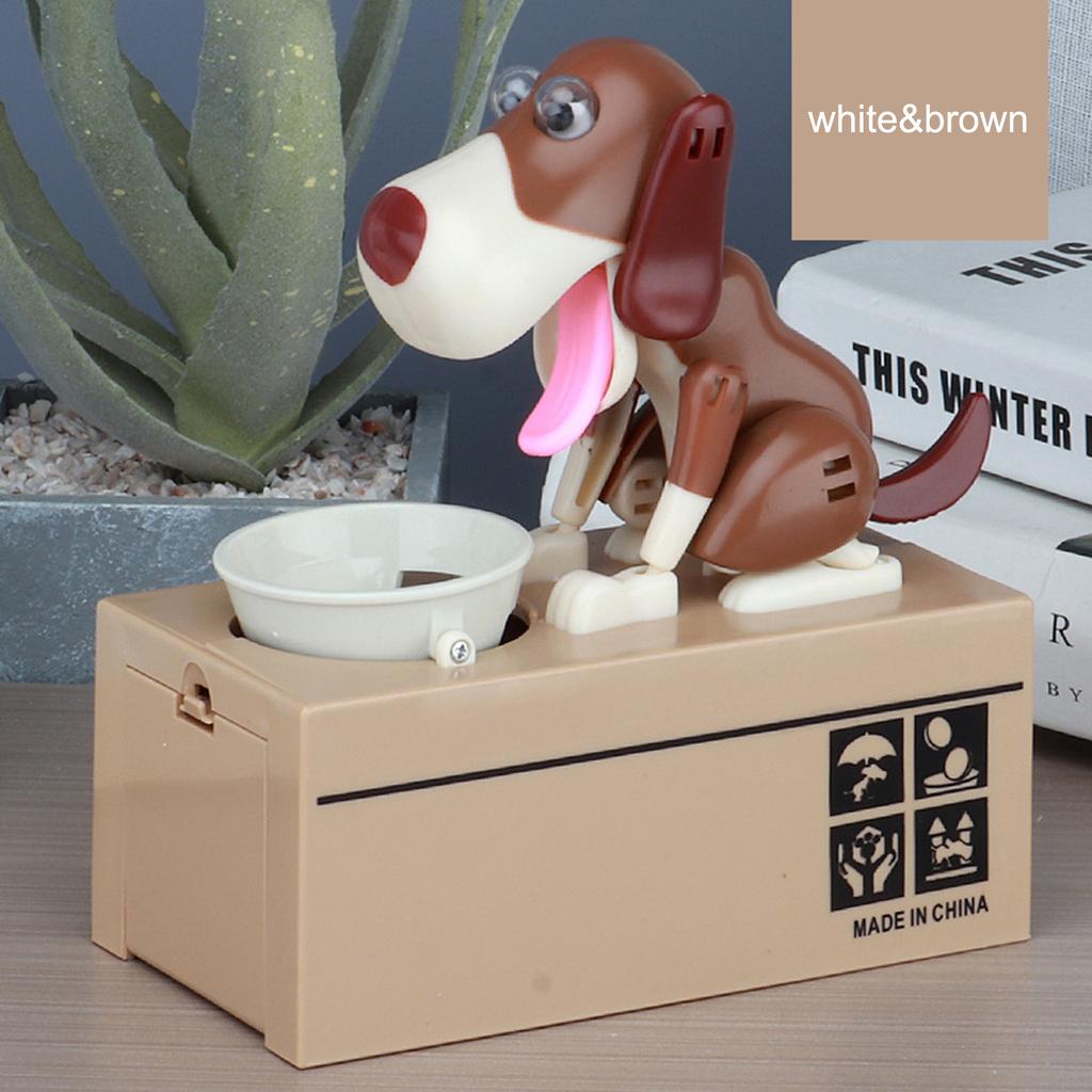 Dog Money Bank Dog Piggy Bank Adorable Decorative Money Eating Puppy Saving Box for Kids Adults Dog Piggy Bank Dog Saving Box