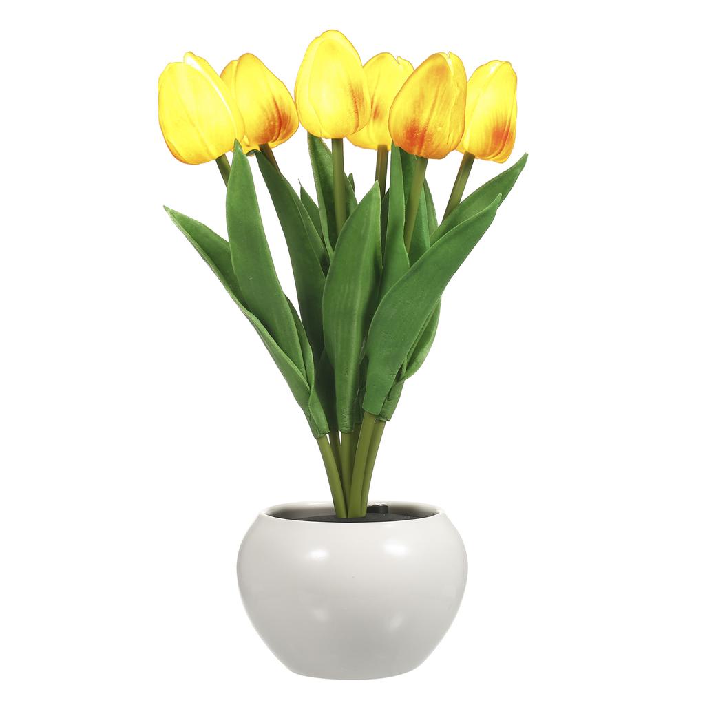 Tulip Lamp Indoor Decorative Table Lamp Flower Pot Lamp Ambient Night Light Gift Potted Plant