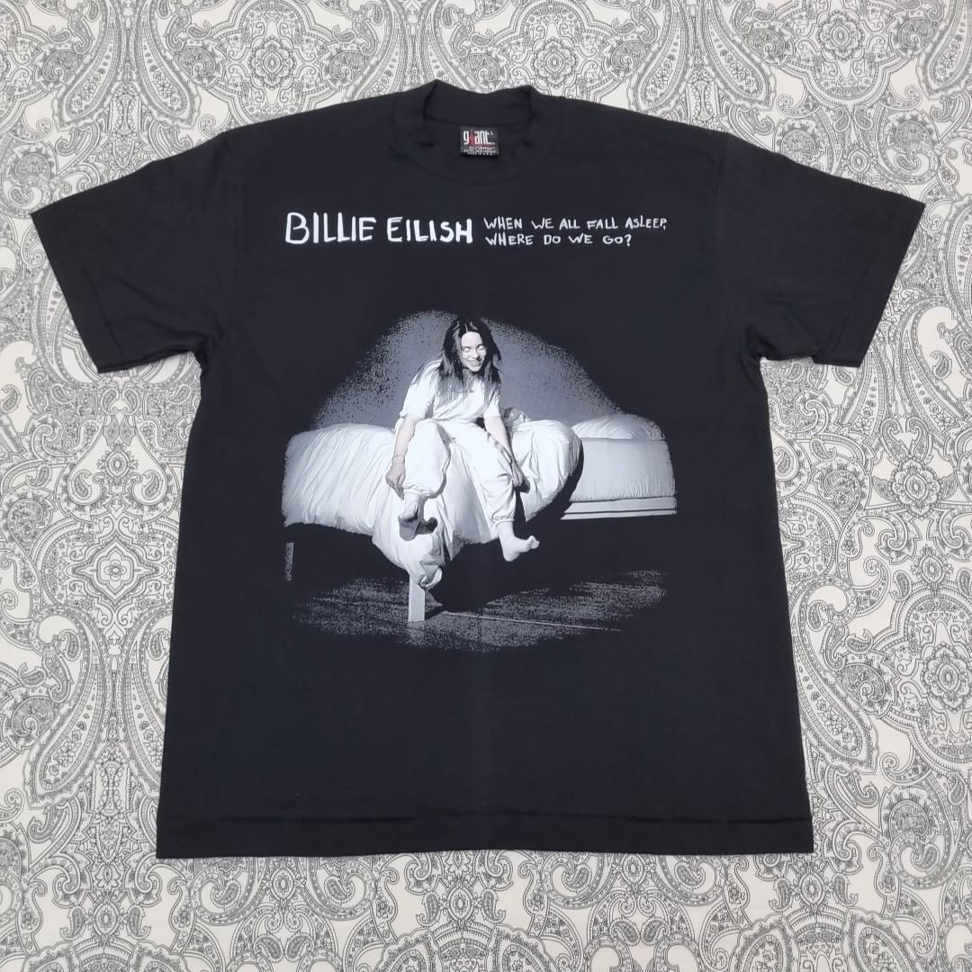Billie Eilish Band Tour Print T Shirt Size Large Where Do We Go World Tour XXXL