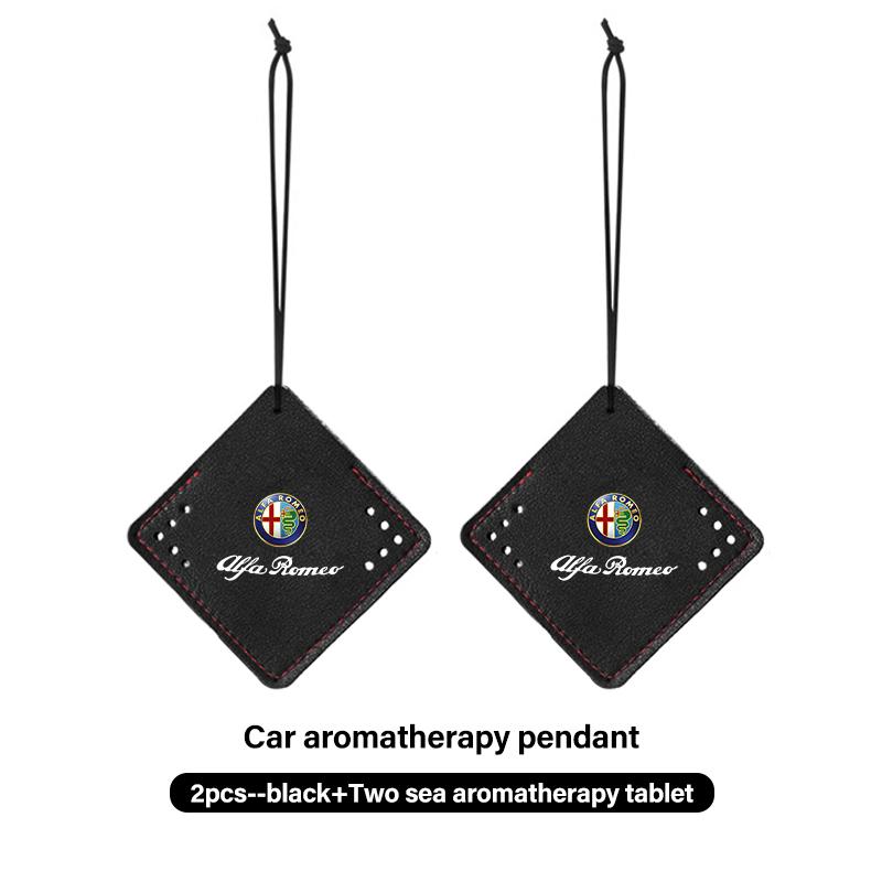 For Alfa Romeo Car Perfume Pendent Air Freshener Hanging Interior Accessories 159 Giulietta 156 147 Giulia Mito GT Stelvio SpideCC5