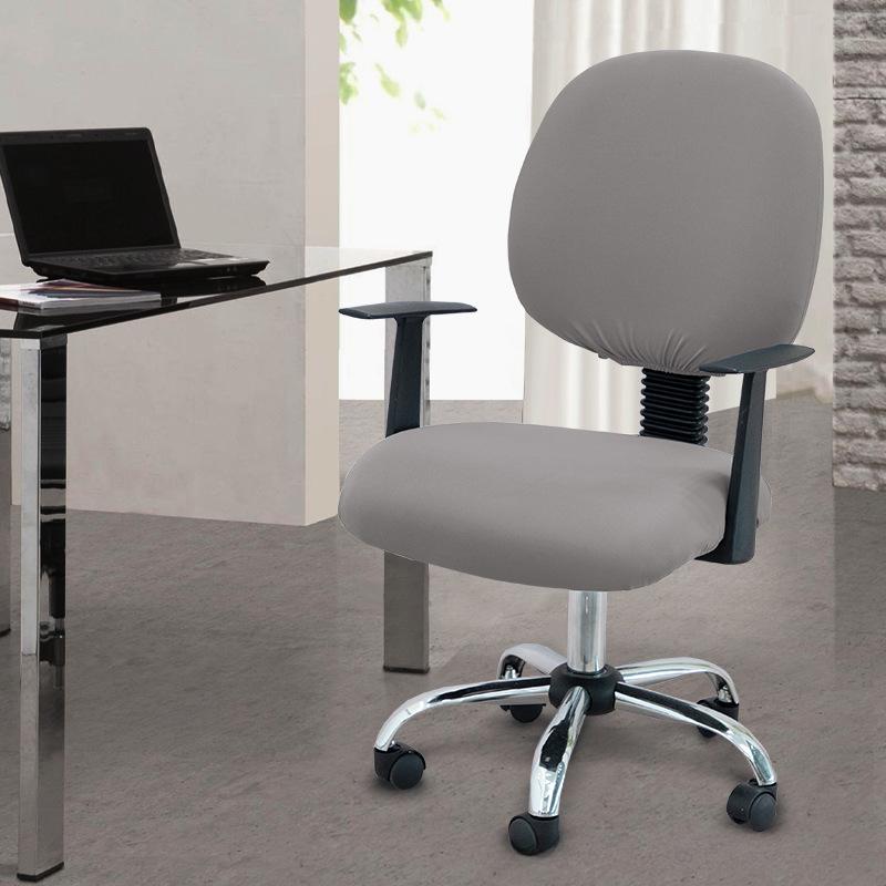 Two-Piece Computer Chair Cover Washable Executive Chair Cover For Computer Stretchable Seat Covers Computers Chairs