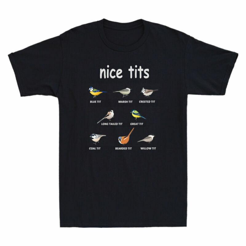 Watching Funny Crested Gift Birder Tshirt Blue Bird Tit Marsh Tit Nice For Tit S