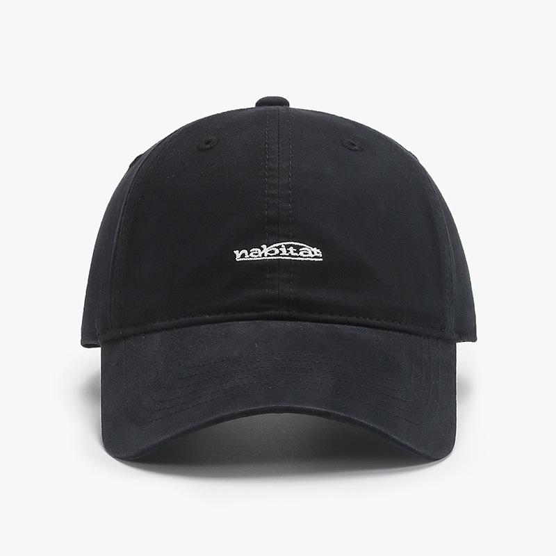 Japanese Trend Spring And Summer Simple Letter Embroidery Baseball Cap Men And Women Versatile Curved Brim Couple Cap