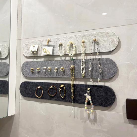 Felt Pin Board Strips Bulletin Board Home Office Wall Decor Self Adhesive Cork Board with Pins for Notes Photos Schedules