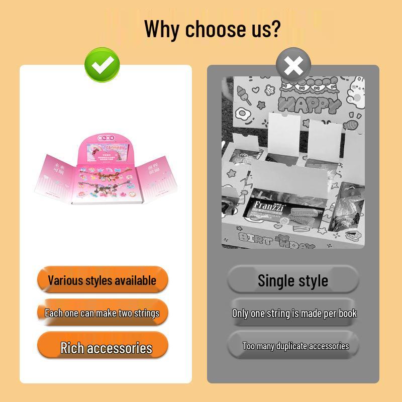 Kit Brățară DIY pentru Copii: Cadou Cutie Surpriză Creativă cu Mărgeluțe pentru Fete