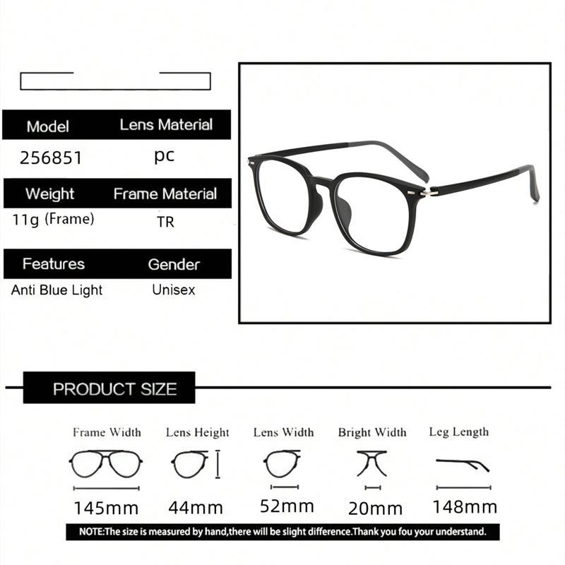 Korean Style  Oval Eyeglass Frames Unisex Retro Lightweight Glasses For Man Woman Classic Vintage Spectacle Frame