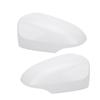 Outer Mirror Cover Weather Resistant Shockproof Sporty White Outer Rearview Wing Mirror Cap for Vehi