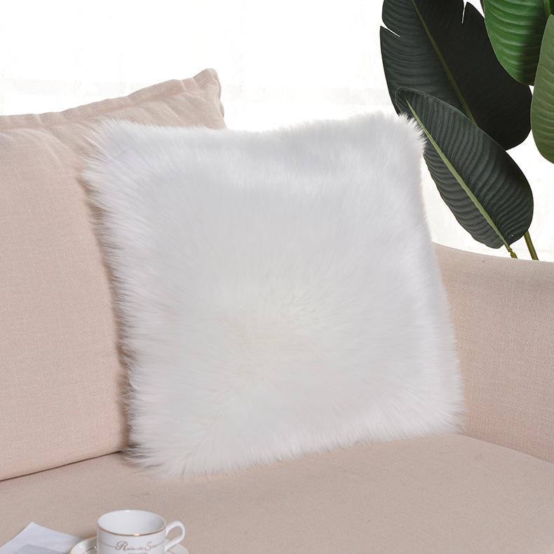 2pcs Luxury Faux Fur RV Cushion Cover Perfect for Motorhome & Travel Trailer Living Room Decor Durable Construction, Decorative Covers