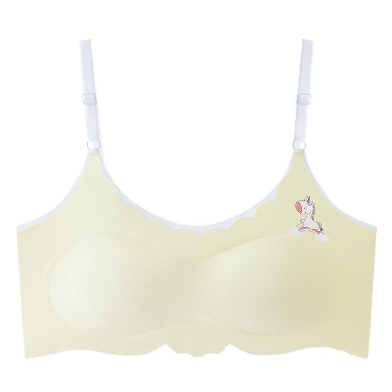 Girls' underwear seamless development period girls' bra junior high school underwear skin-friendly breathable girls' vest-year-old