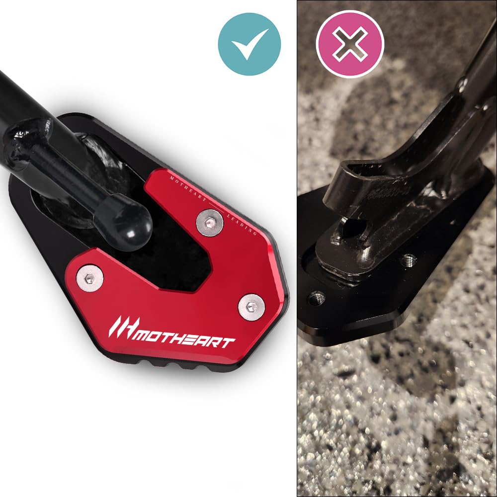 MotHeartCNC Motorcycle Side Stand Pad for R1200rt Lc R1250rt R1250rs R1250r R1200r Lc R1200rs