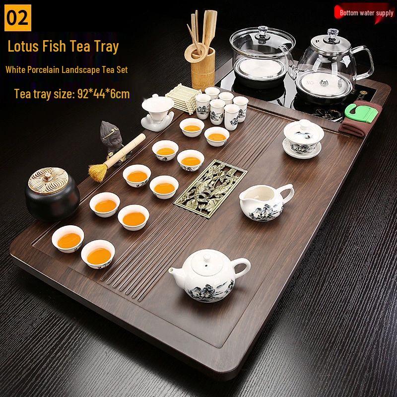 Jiakangming Automatic Tea Tray Set with Integrated Kettle N/A