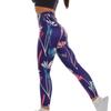 Módní dámské kalhoty na cvičení jógy s potiskem prodyšných boků