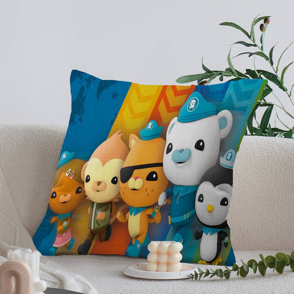 The Octonauts cartoon printed Cushion Cover Inches Farmhouse Decor Home Throw Pillow Covers for Couch Decorations