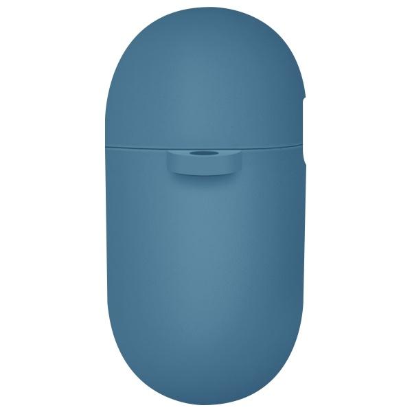 UNIQ case for Nexo AirPods 4 + Ear Hooks Silicone blue/pacific blue