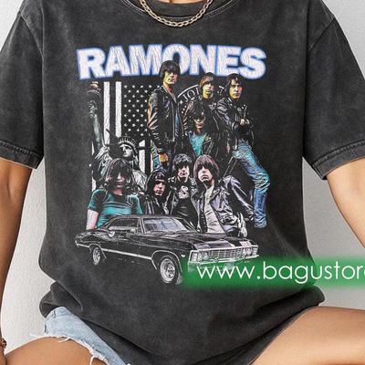 Ramones Vintage T Shirt Style T-Shirt Mens Kids