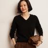 Soft Hooded Cashmere Sweater for Women - 2026 Autumn/Winter Collection: Solid Color, Gentle Style, Loose Fit