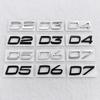 3D Auto ABS  Badge Emblem Sticker for D2 D3 D4 D5 D6 D7 Logo V40 S40 S60 S70 S80 V50 Exterieur Accessoires