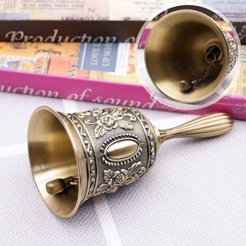 2Pcs Vintage Hand Bells – Loud Call Bells Suitable For Bedside, Dinner, Weddings, Christmas, And Holiday Parties