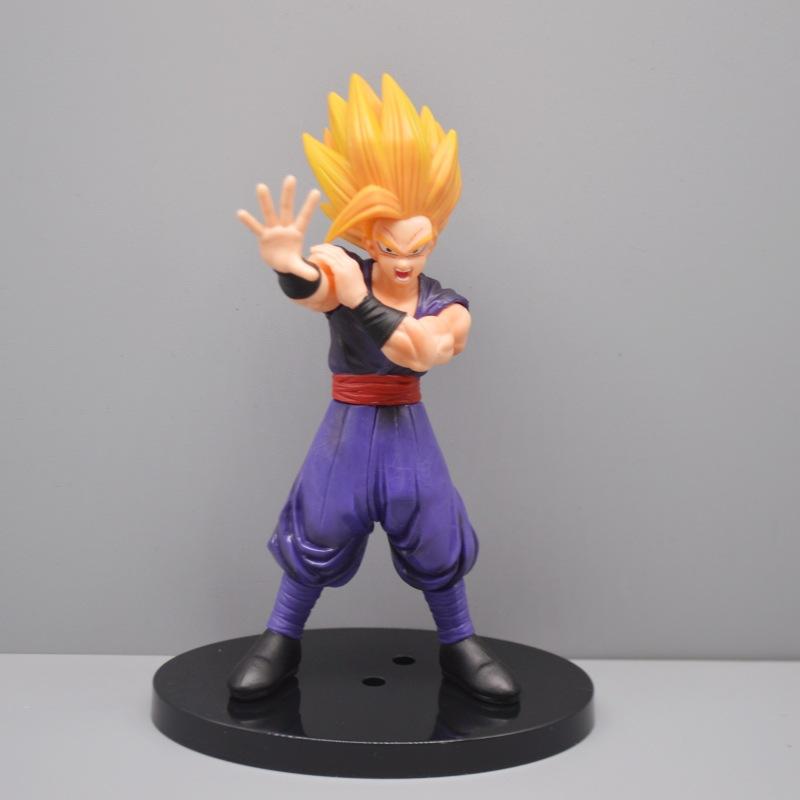 20cm Anime Dragon Ball Z Yellow Hair Beast Gohan Figure Combat Posture Action Figures PVC Statue Model Toys For Children Gifts