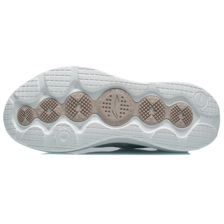 Li Ning Apocalypse Tianqi Kultur Sport Leicht Atmungsaktiv Niedrig geschnitten Laufschuhe Damen Hellgrau Lila ARYR006-1