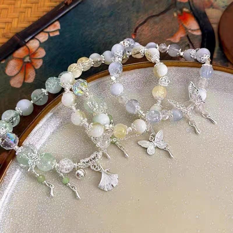 Alloy Summer Unique Womens Bracelet With Butterfly Tassel New Fashion Chinese
