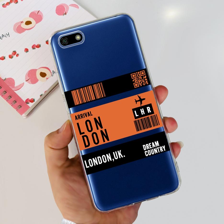 For Huawei Y5 Lite 2018 Case DRA-LX5 Luxury Painted Back Cover Clear Silicone Soft Phone Case For Huawei Y5 Prime Y 5 2018 Shell