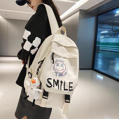 Trendiger Harajuku-Stil Rucksack mit großem Fassungsvermögen für Oberstufen- und Hochschulstudenten
