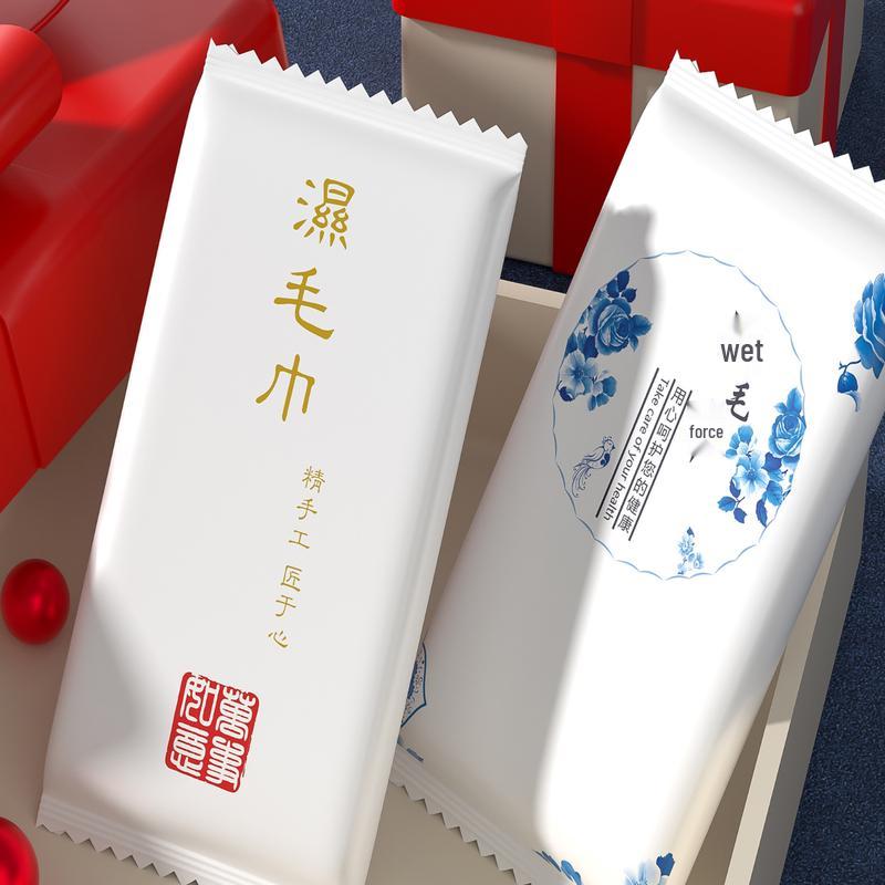 

COFLYEE Одноразовые влажные салфетки в индивидуальной упаковке (50 шт.) 180g Simple Style