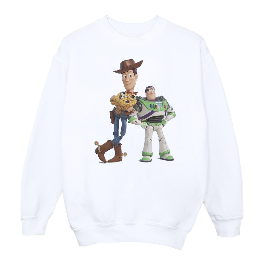 Disney Womens/Ladies Toy Story Buzz And Woody Standing Sweatshirt