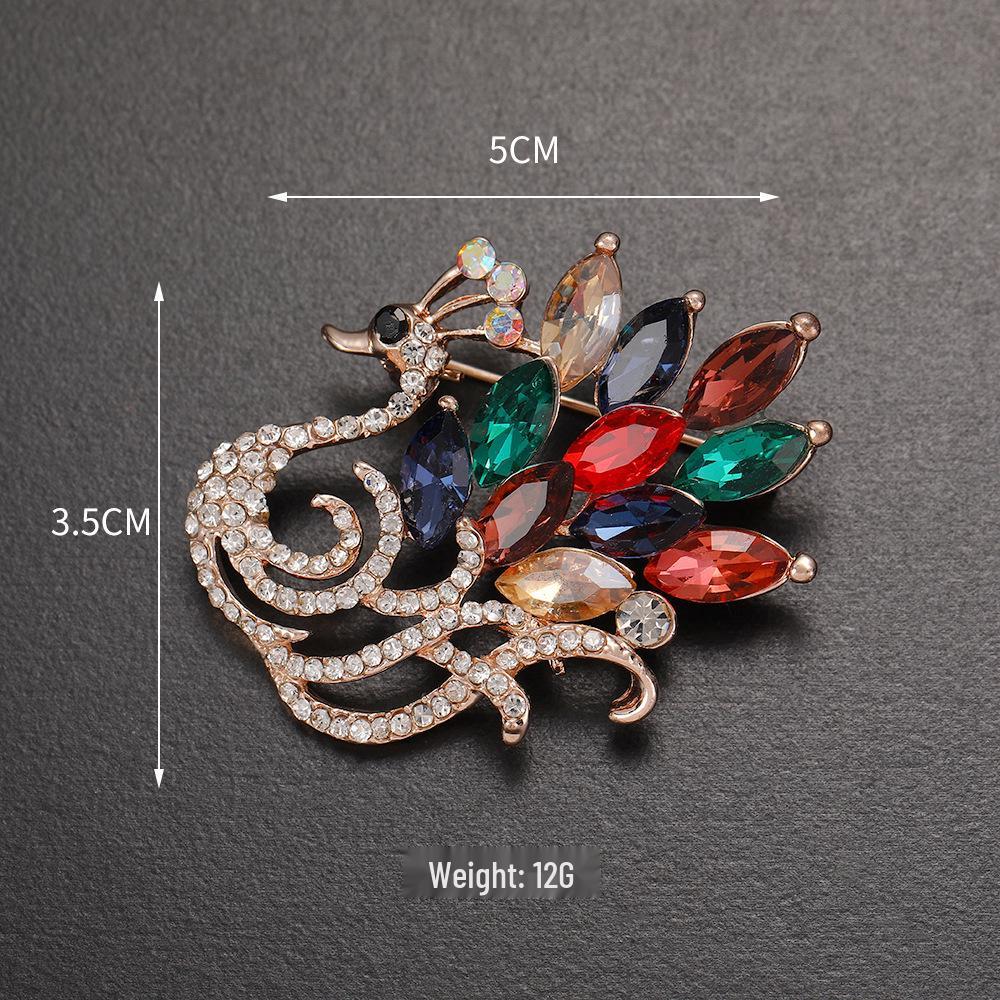 Exquisite Women's Red Flower Brooch – Niche Design, High-End Suit Accessory