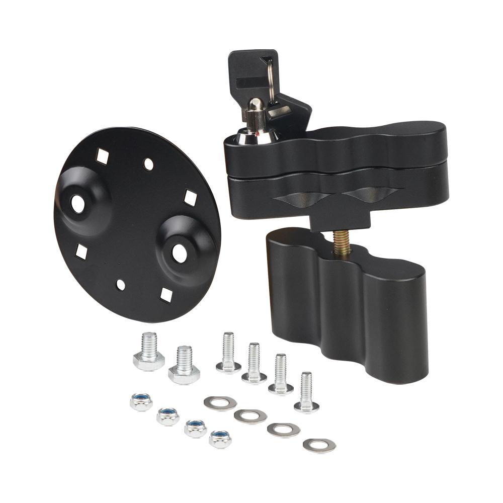 Black Mount Lock with Keys Locking Pack Mount For Roto-paX Fuel Packs Containers
