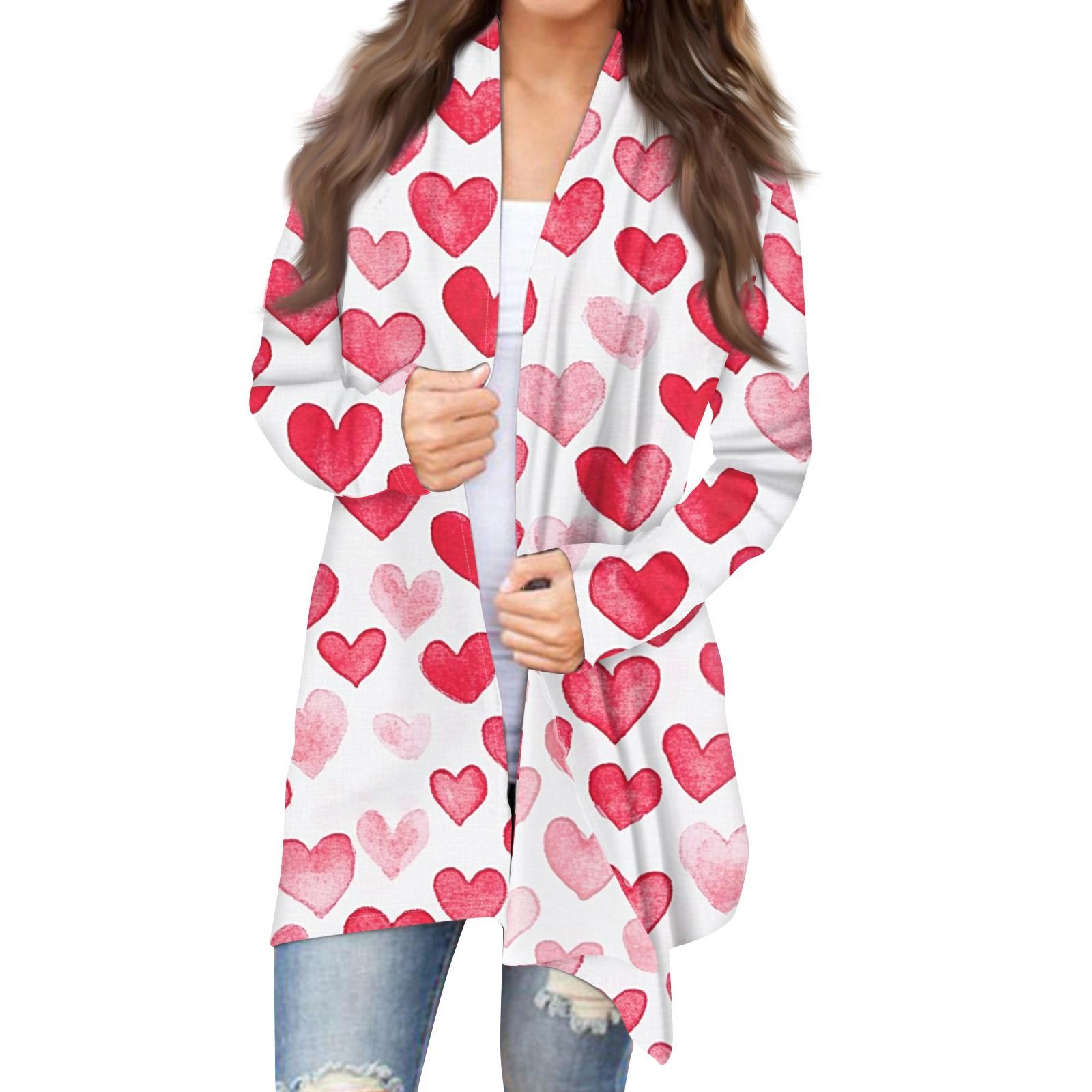 

Женская модная повседневная куртка-кардиган средней длины с принтом, пальто S