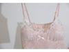 2025 Summer Pure Desire Satin Pajamas Set: Women's Spaghetti Strap Top with Chest Pads and Shorts.